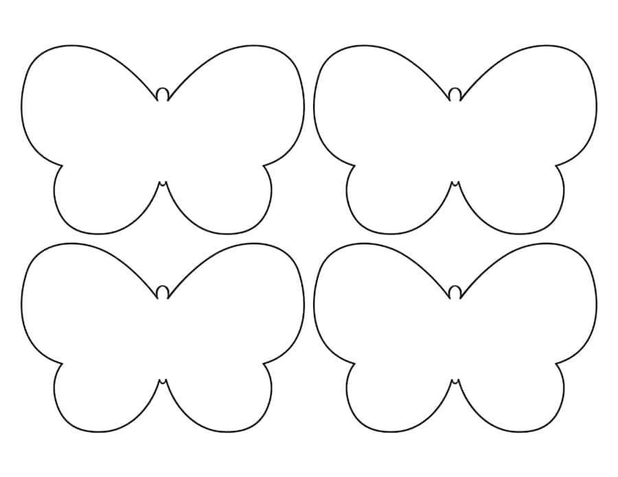 Butterfly No Antennae 4 Small Kids Coloring Pages Pdf Free Vectors